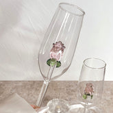 Deesse Series Handcrafted Rose Champagne Glass Set Of 2 | Yedwo Design